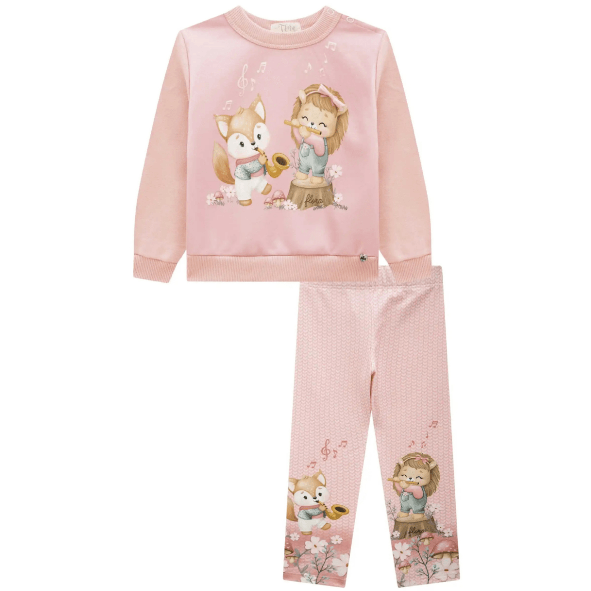 Conjunto Infantil em Moletom e Termoskin Infanti