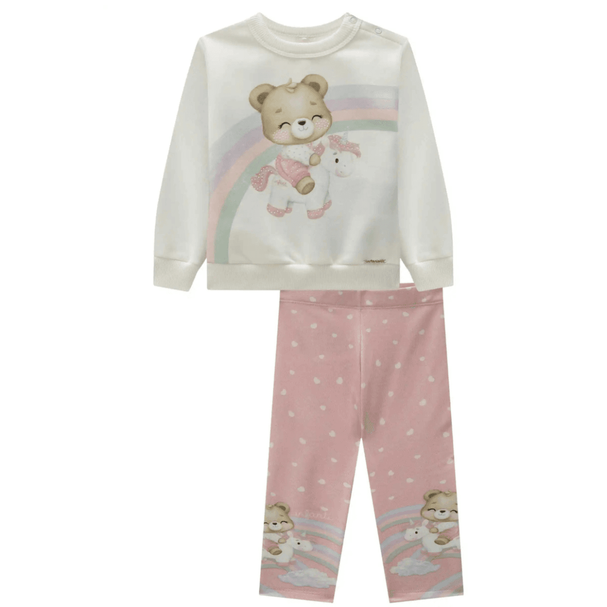 Conjunto Infantil em Moletom e Termoskin Infanti