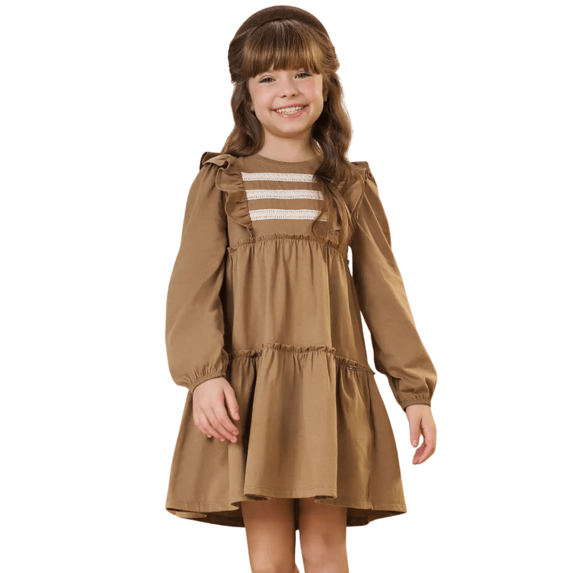 Vestido Infantil em Meia Malha Infanti