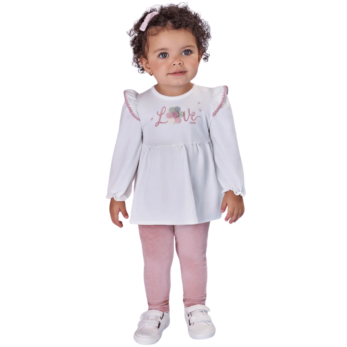 Conjunto Infantil Bata e Legging Cotelê Infanti