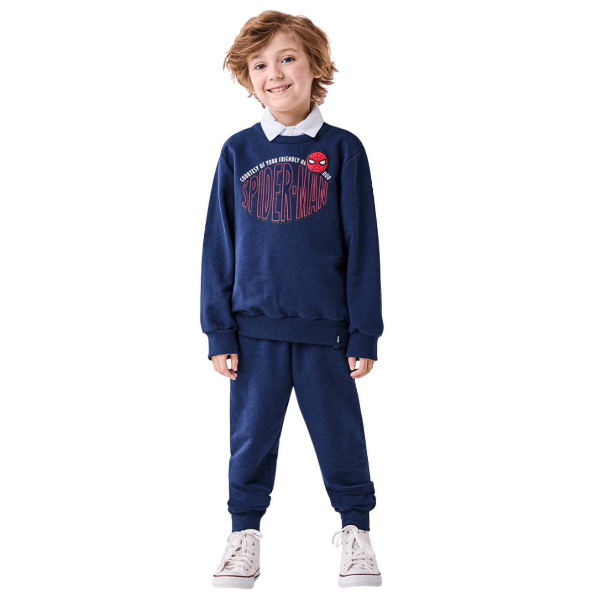 Conjunto Infantil Moletom Spider-Man Marvel Bimbi