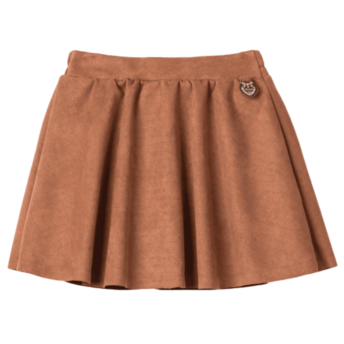 Saia Infantil Cappuccino de Suedine Animê