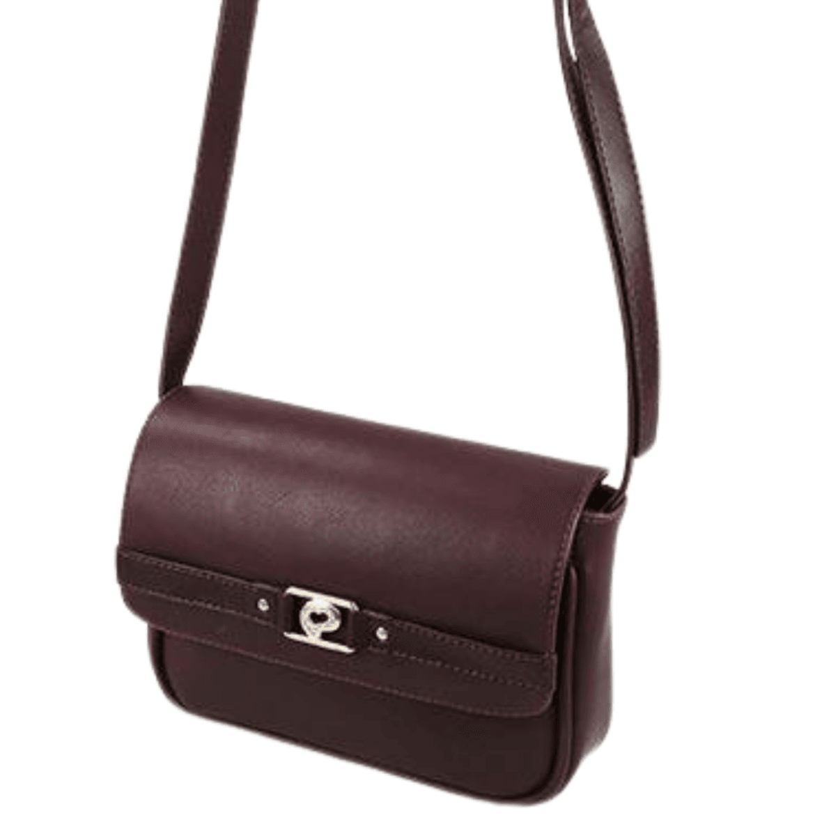 Bolsa Infantil Retangular Marrom com Fecho Pampili