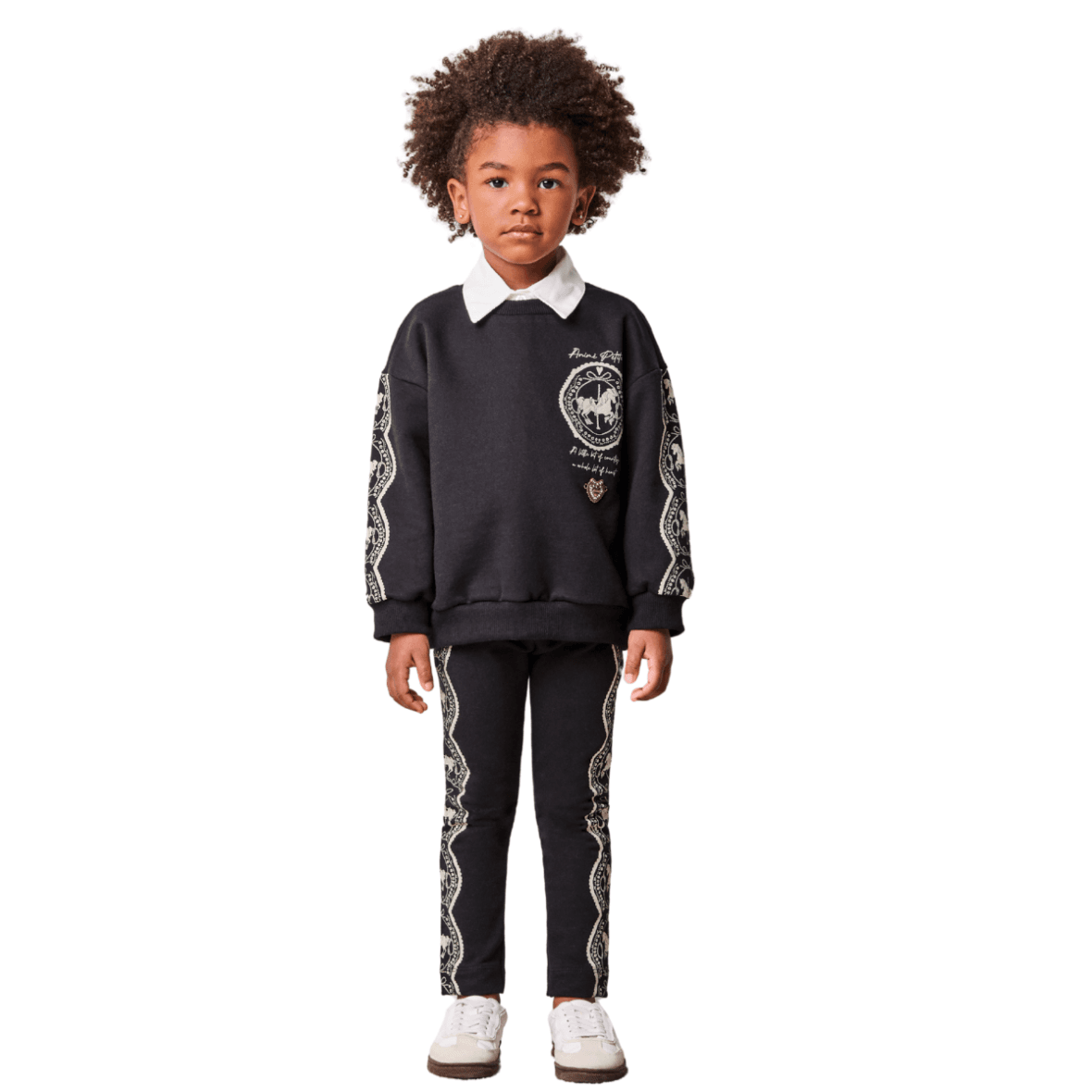 Conjunto Infantil Moletom Estampado Carrossel Animê