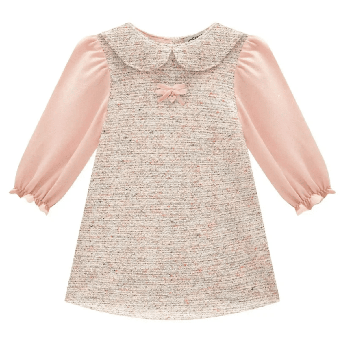 Vestido Infantil em Malha Tweed Infanti