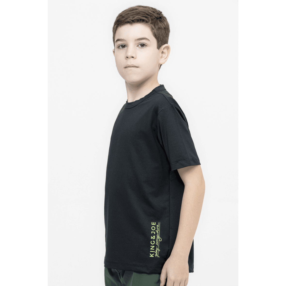 Camiseta Infantil Dry Fit Perfomance Flex King & Joe Play