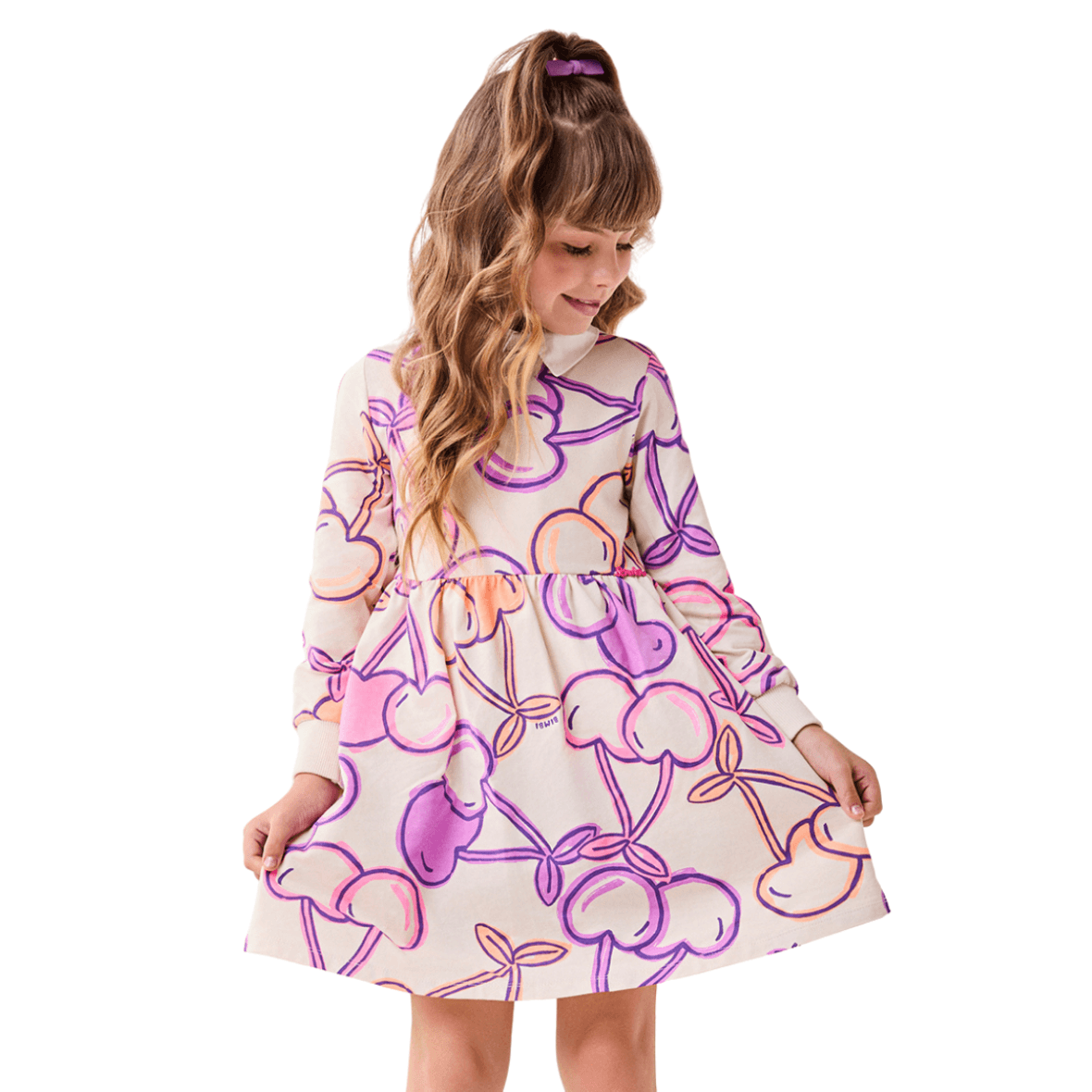 Vestido Infantil Cerejas Bimbi