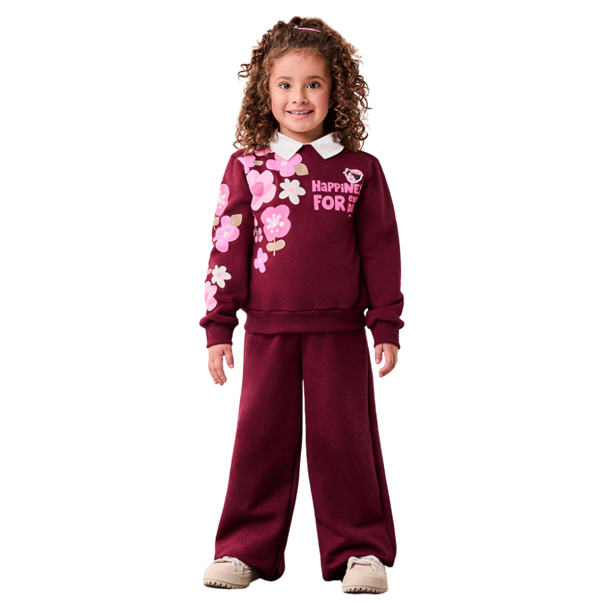 Conjunto Infantil Wide Leg Floral Bimbi