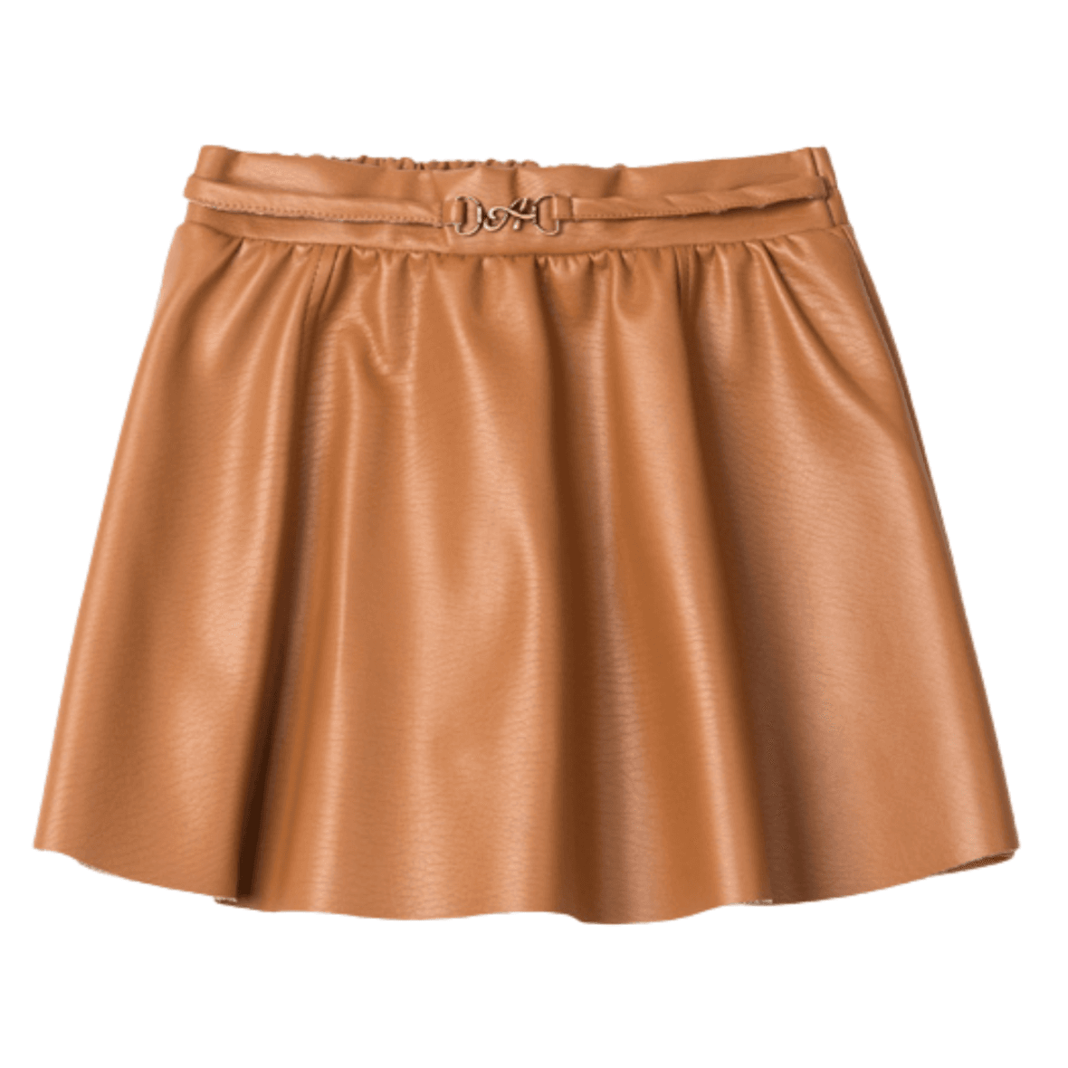 Saia Infantil Fake Leather com Pingente Animê