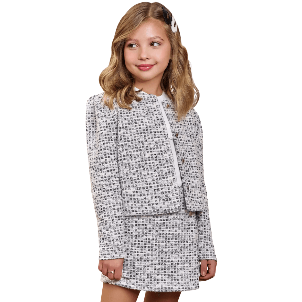 Conjunto Infantil em Tweed 3 Peças Infanti