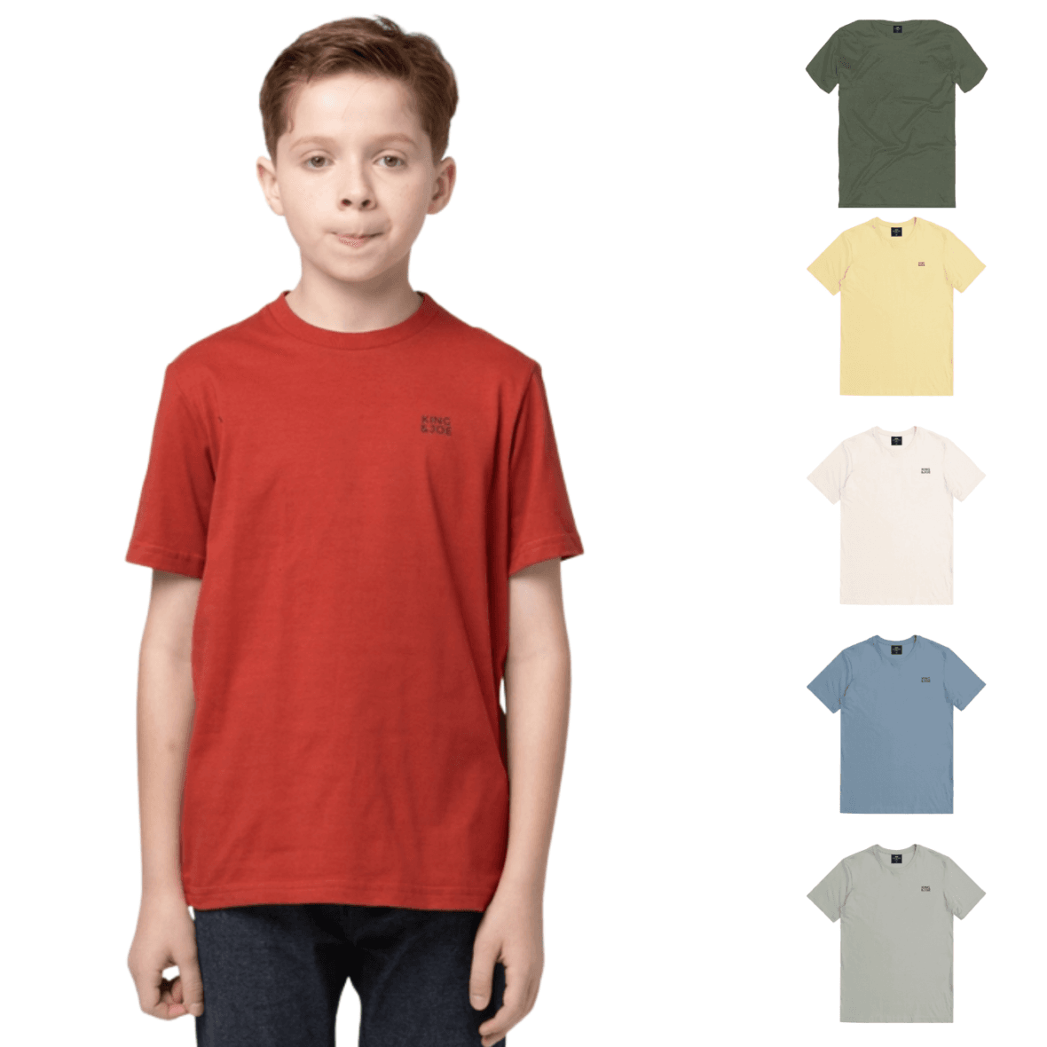 Camiseta Infantil Estampada Logotipo King & Joe Play