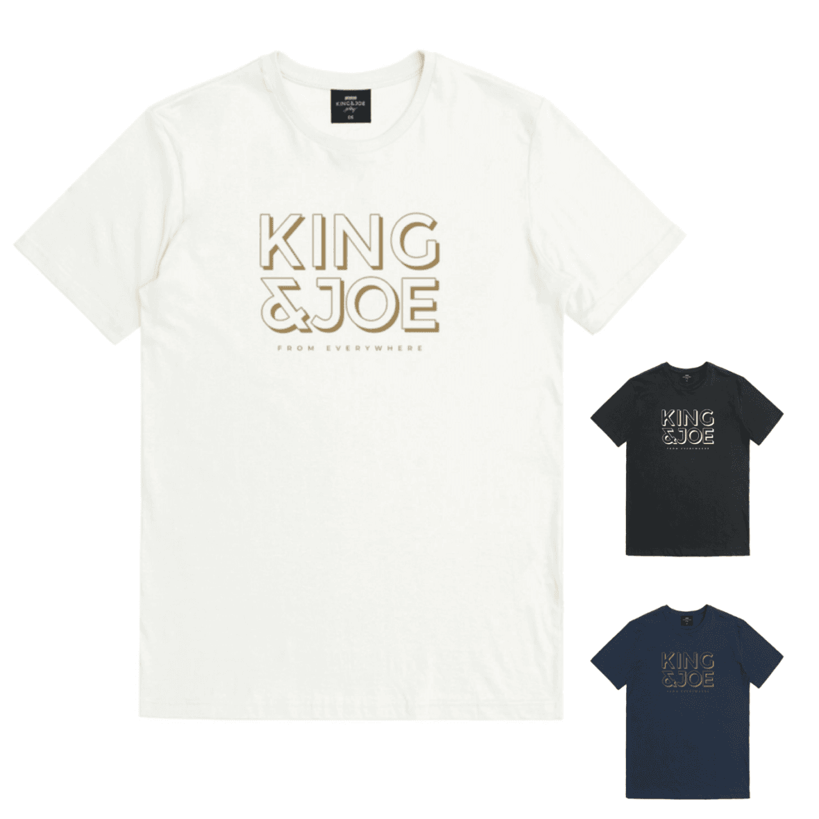 Camiseta Infantil Estampada Logotipo King & Joe Play