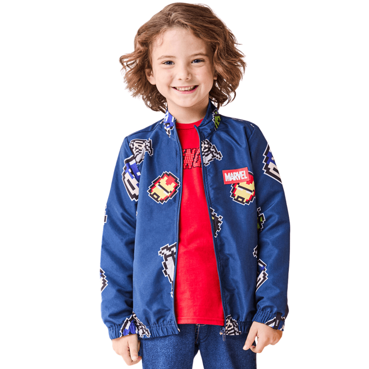 Jaqueta Infantil Corta Vento Marvel Bimbi