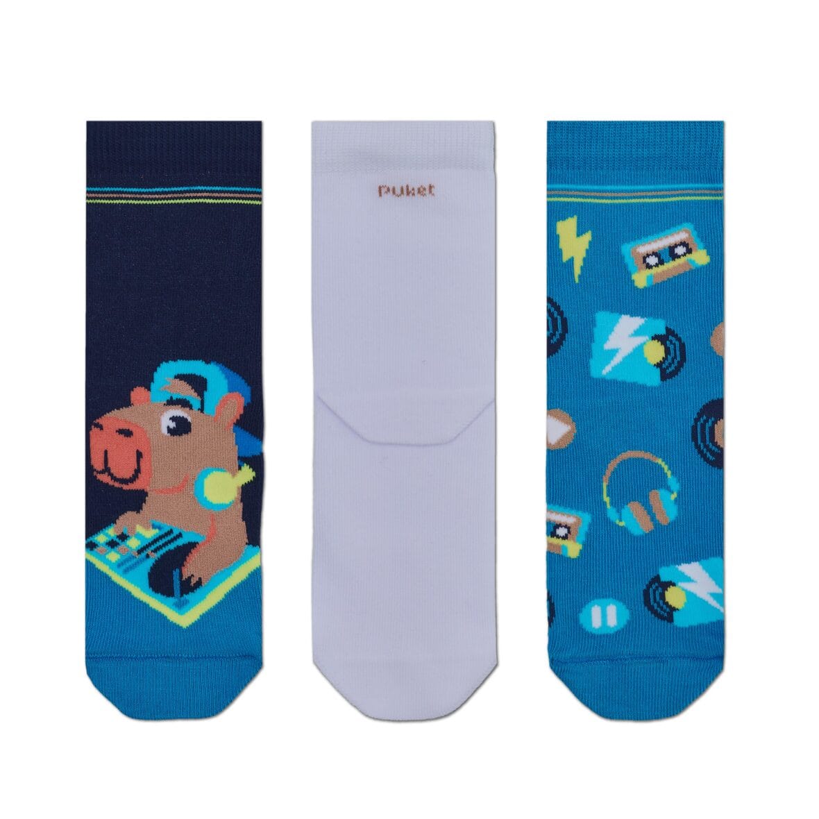 Tripack Meia Soquete Club Kids Puket
