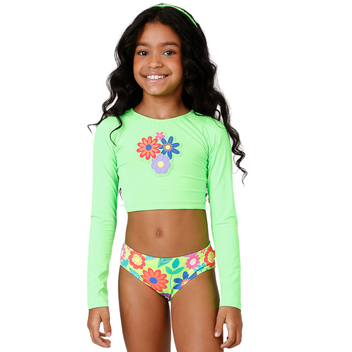 Biquini Infantil Cropped Jardim Siri Kids
