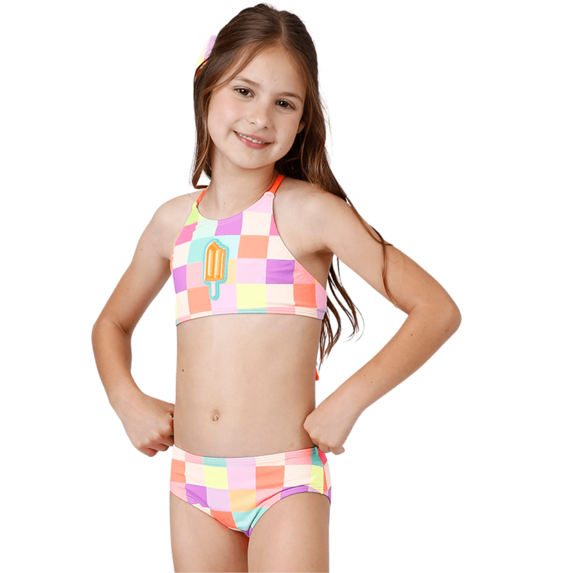 Biquini Infantil Cropped Picolé Siri Kids