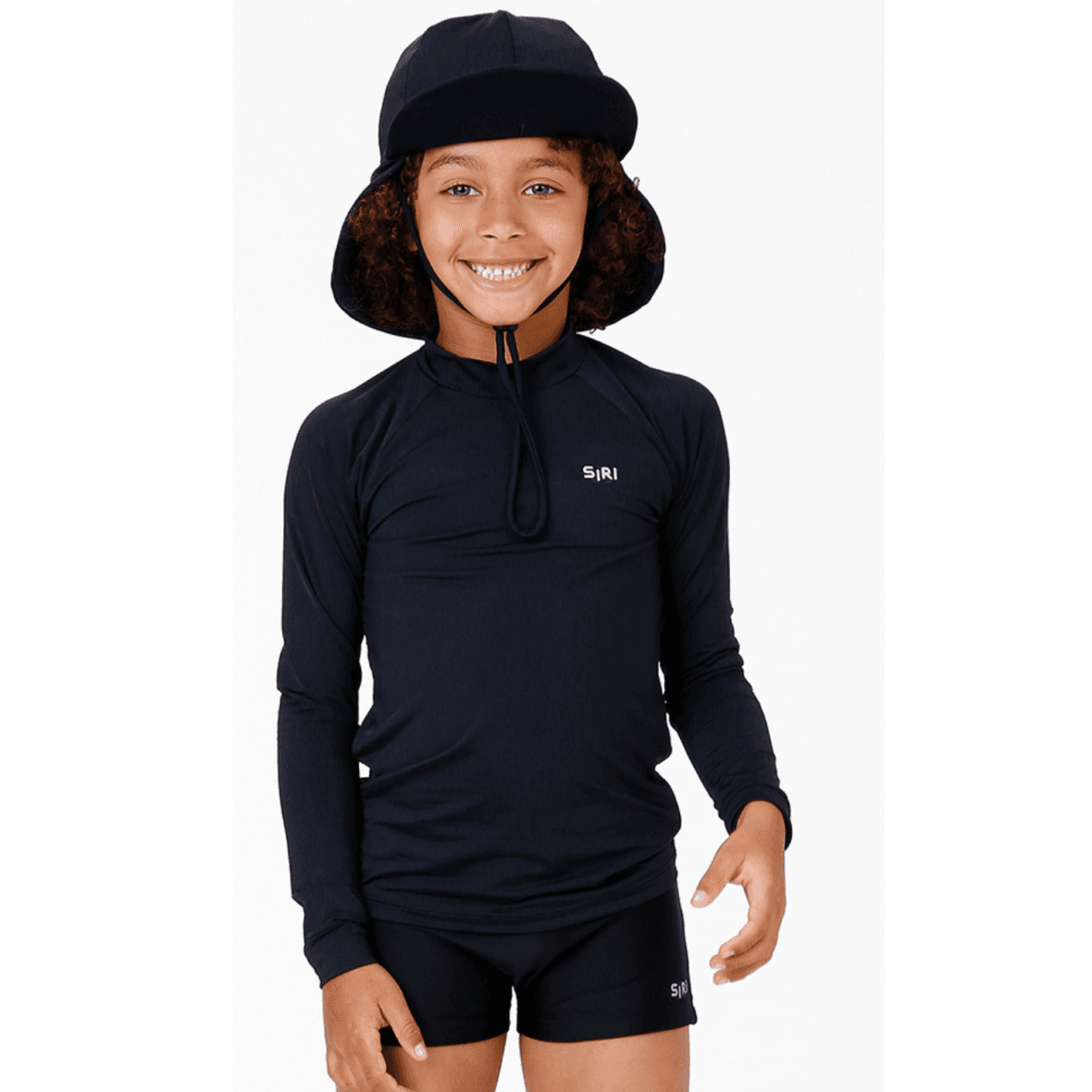 Blusa de Proteção Preta Siri Kids