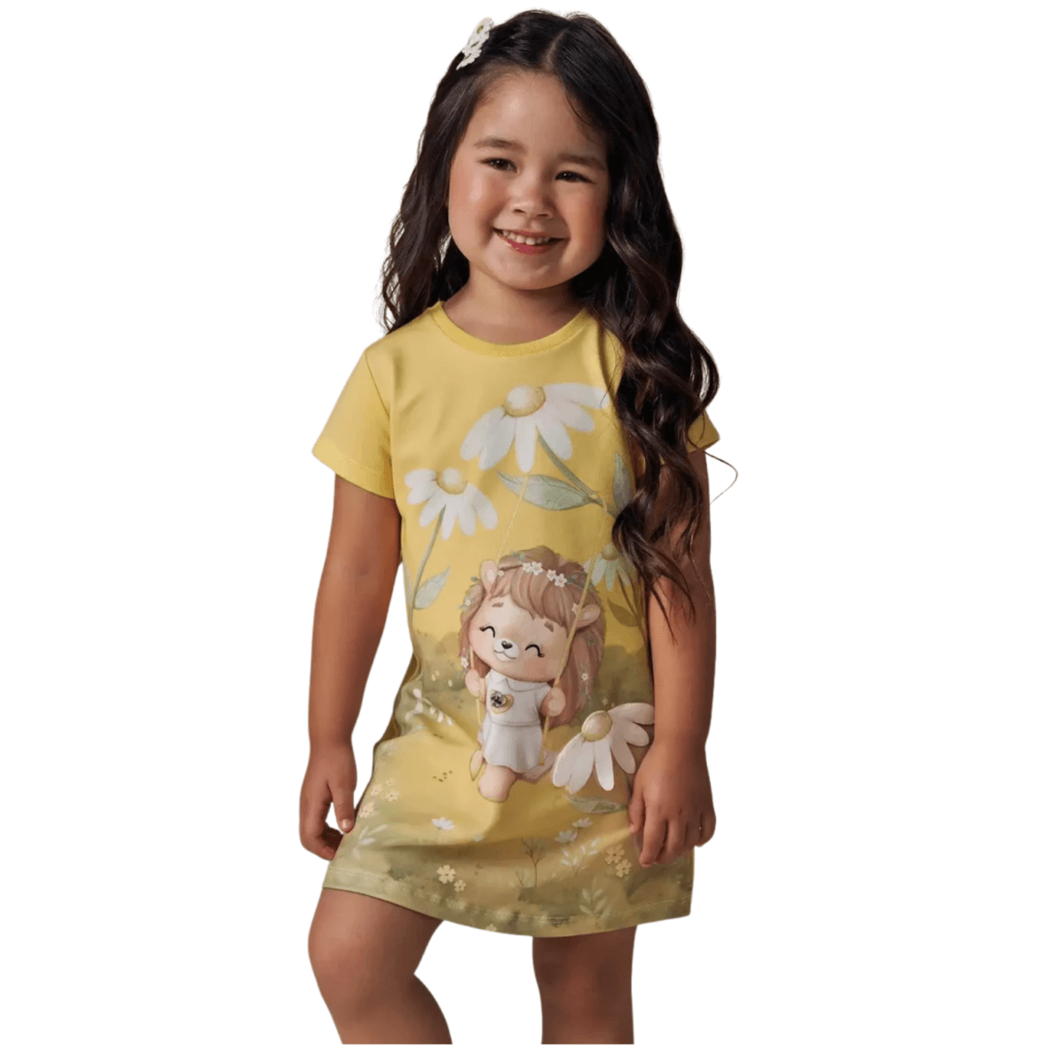 Vestido Infantil em Meia Malha Infanti