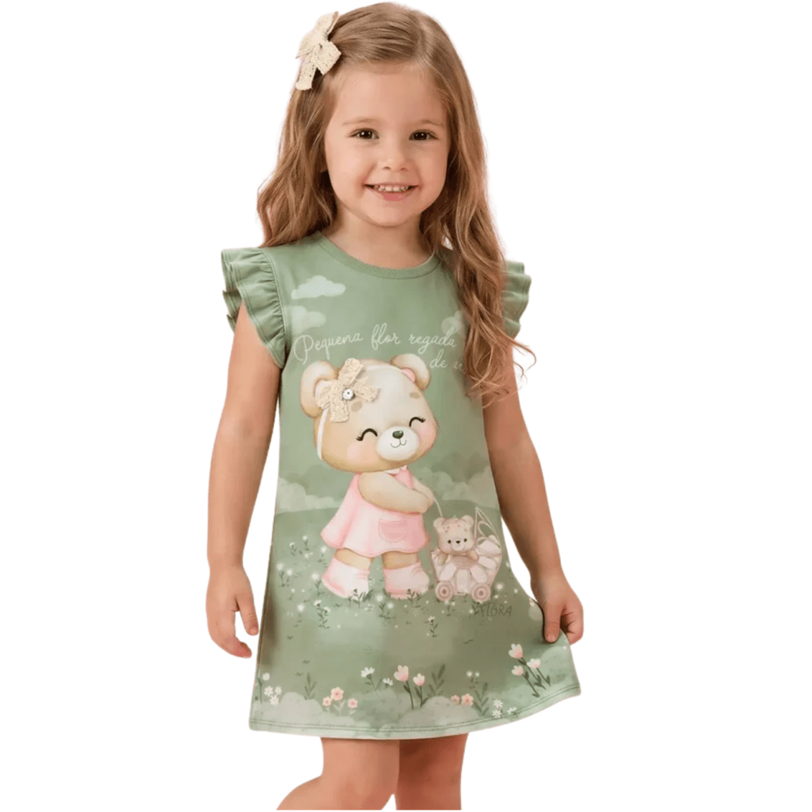 Vestido Infantil em Meia Malha Infanti
