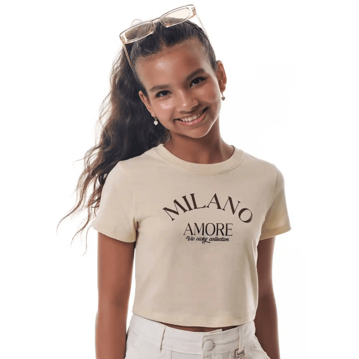 Blusa Juvenil em Meia Malha Vic&Vicky