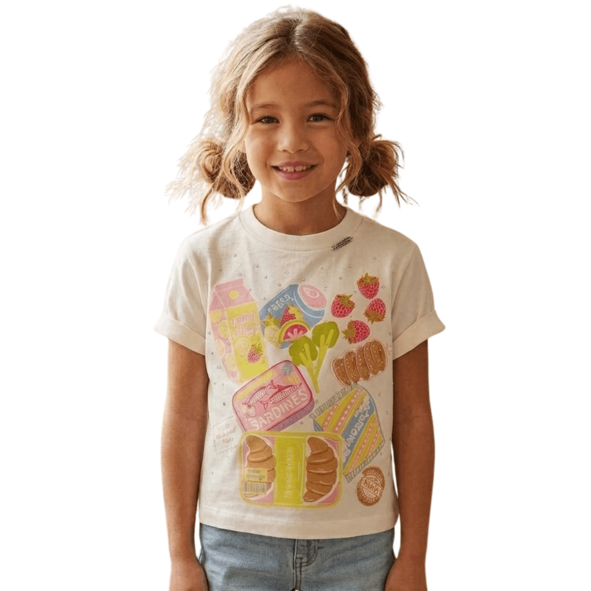 Blusa Infantil Brilho Mercado Animê