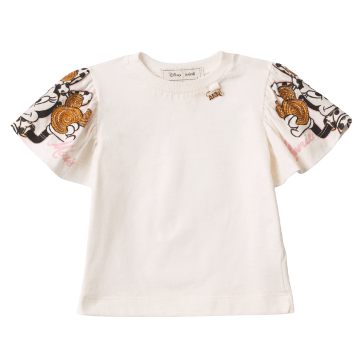 Blusa Infantil Manga Ampla Minnie Mouse Animê