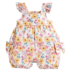 Macacão Curto Bebê Menina Floral Anjos Baby