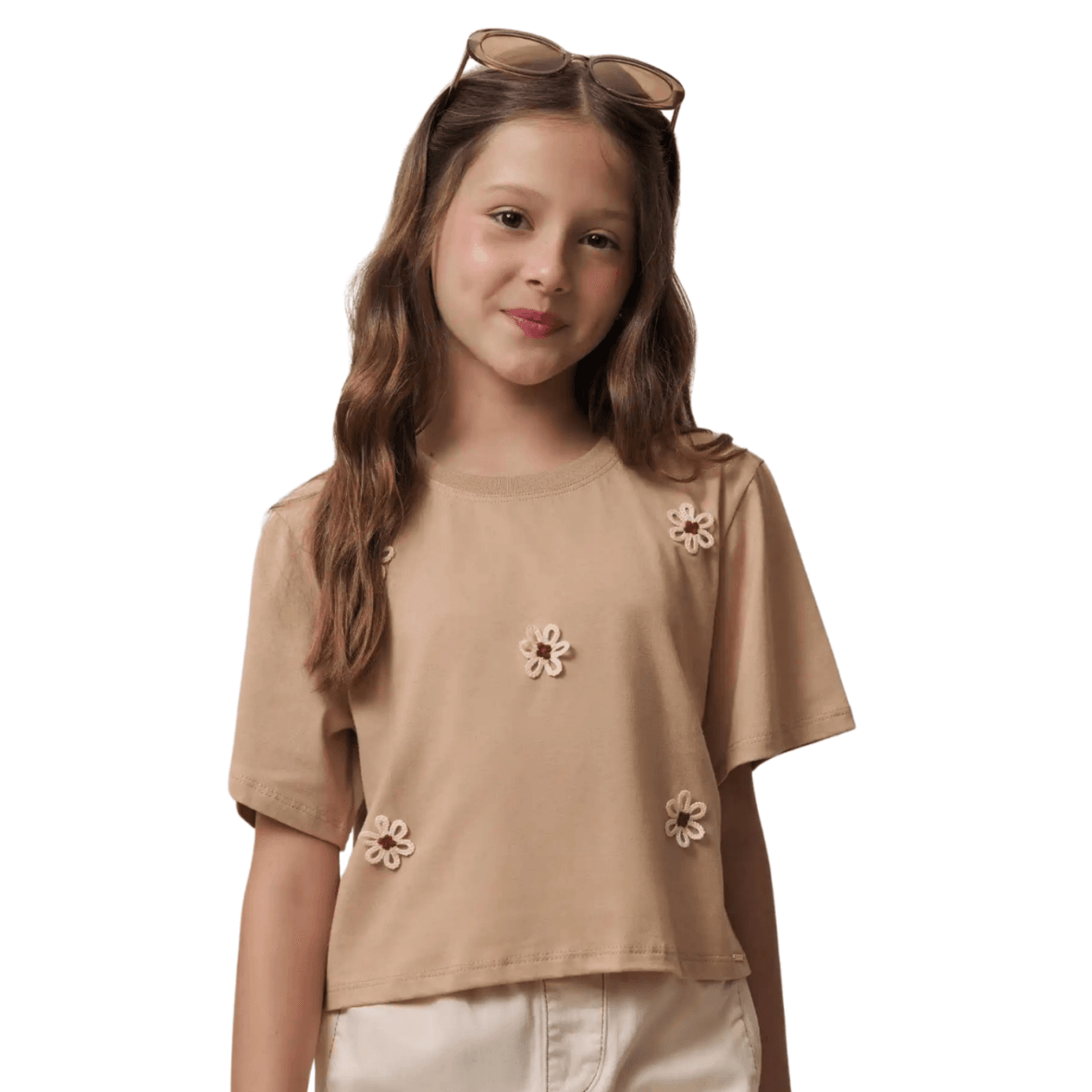 Camiseta Juvenil em Meia Malha Vic&Vicky