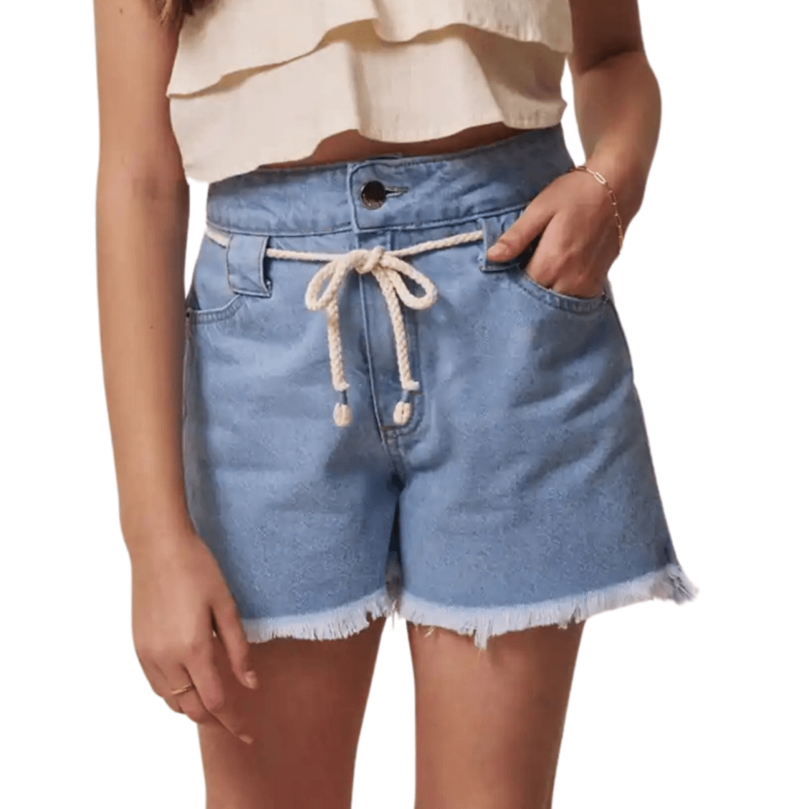 Short Juvenil em Jeans Vic&Vicky