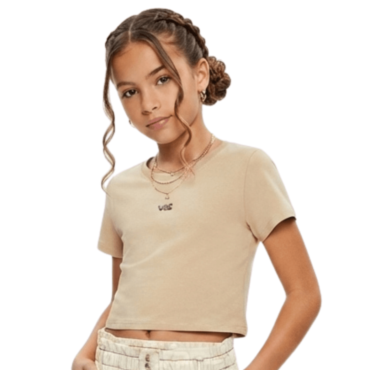Camiseta Juvenil em Meia Malha Vic&Vicky