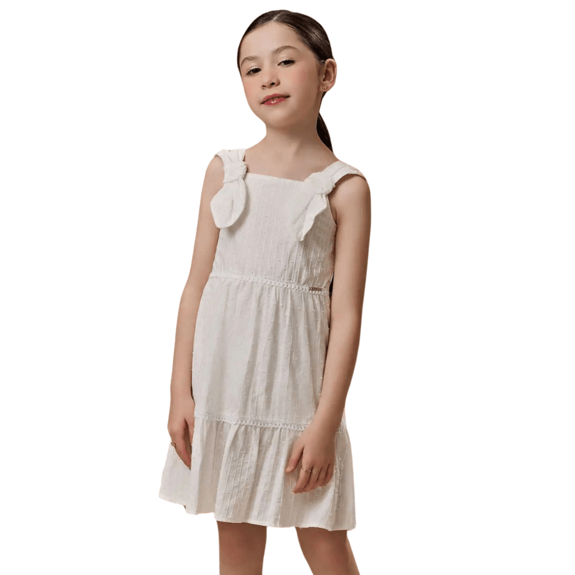 Vestido Infantil em Tricoline Infanti