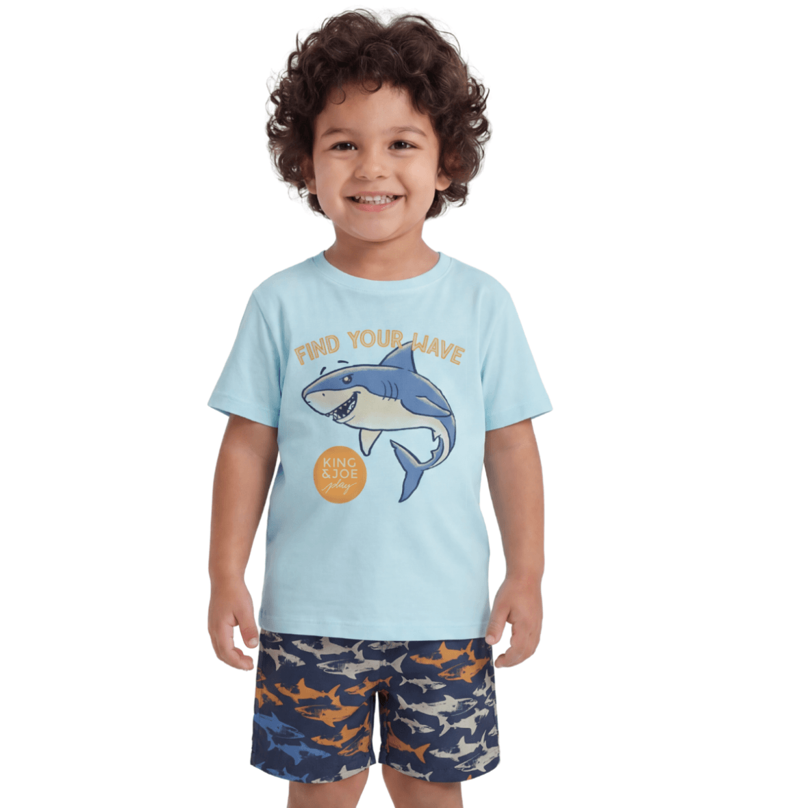Conjunto Infantil Shark Squad King & Joe Play