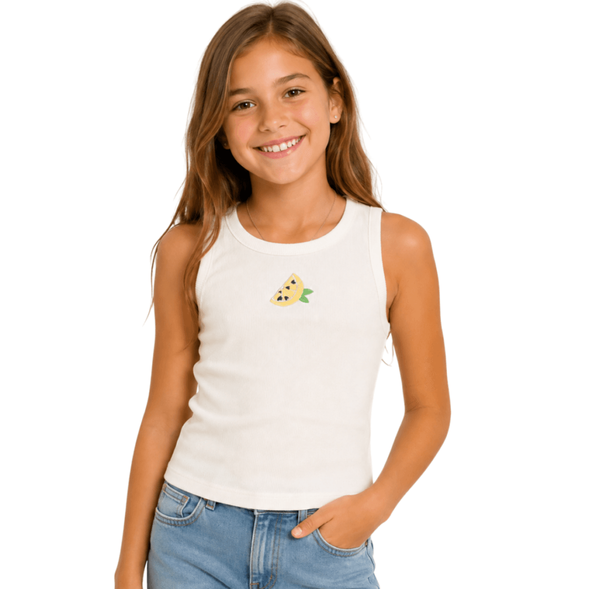 Regata Infantil Limão Pérola Bimbi