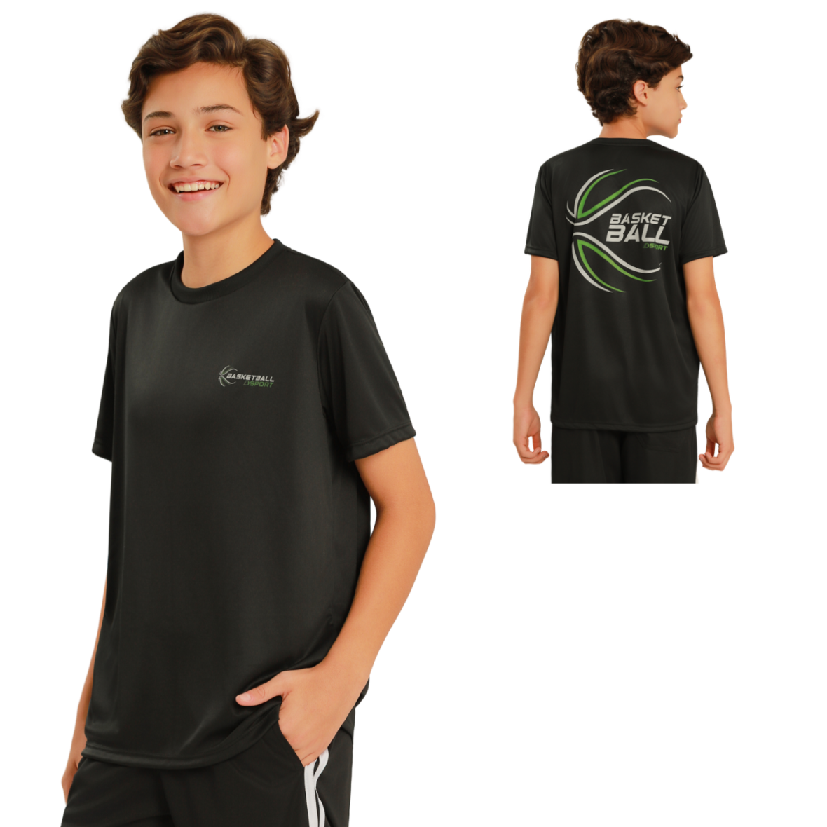 Camiseta Infantil Dryfit Pes Basketball Banana Danger