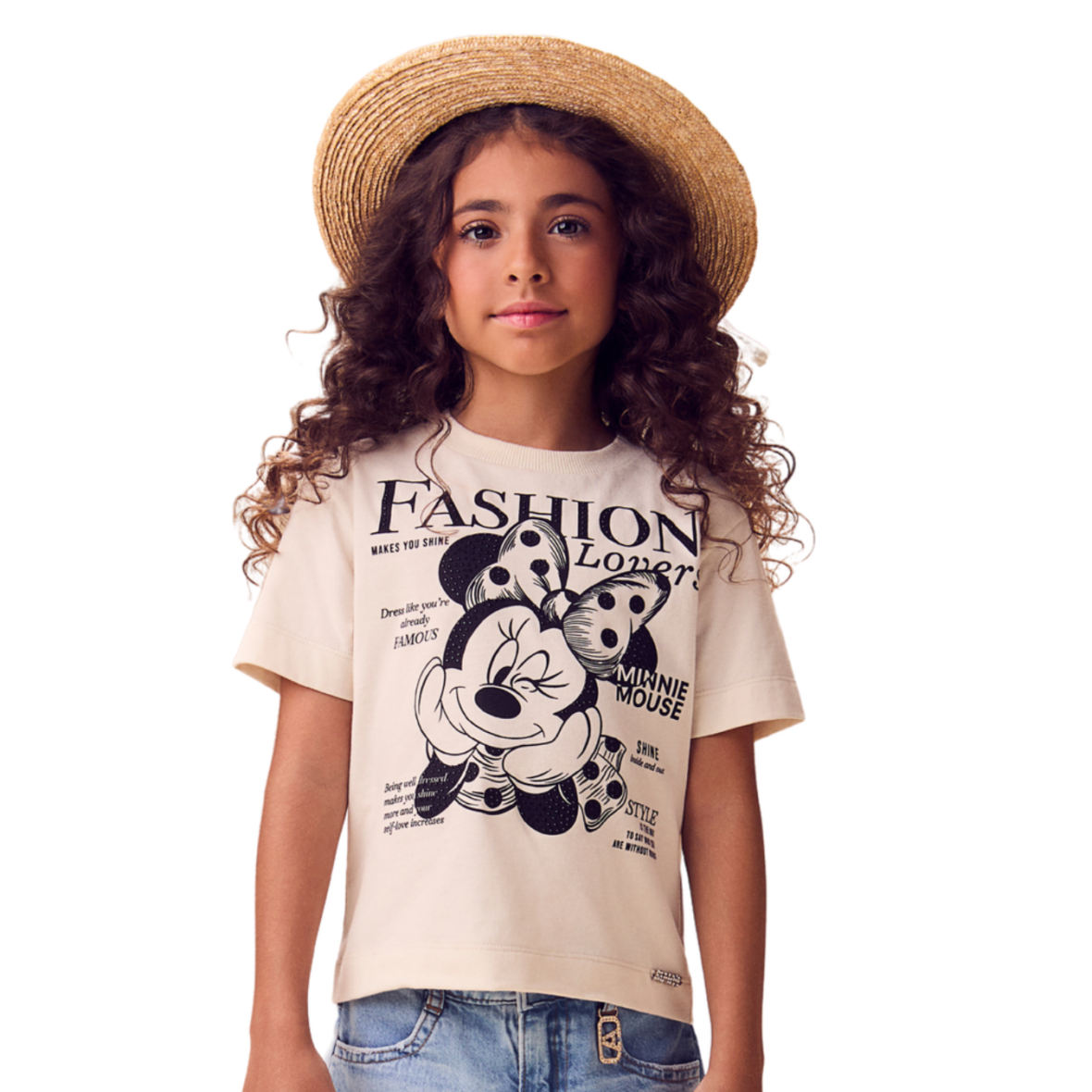 Blusa Infantil Disney Minnie Mouse Fashion Lovers Animê