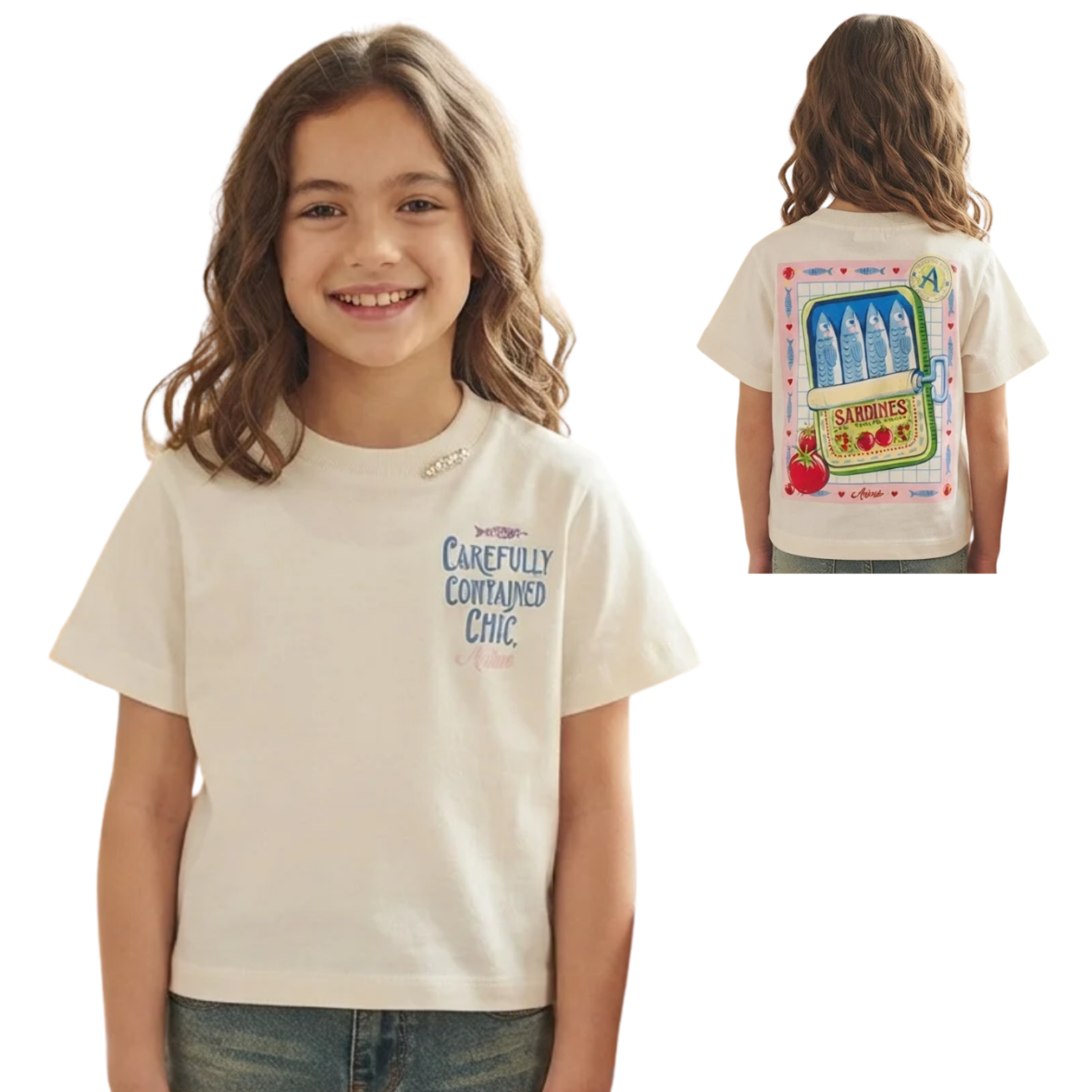 Blusa Infantil Sardines Animê
