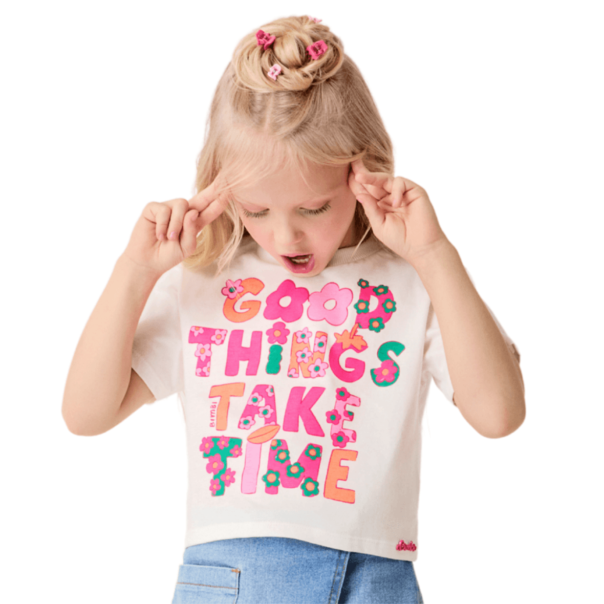 Blusa Infantil Floral Bimbi