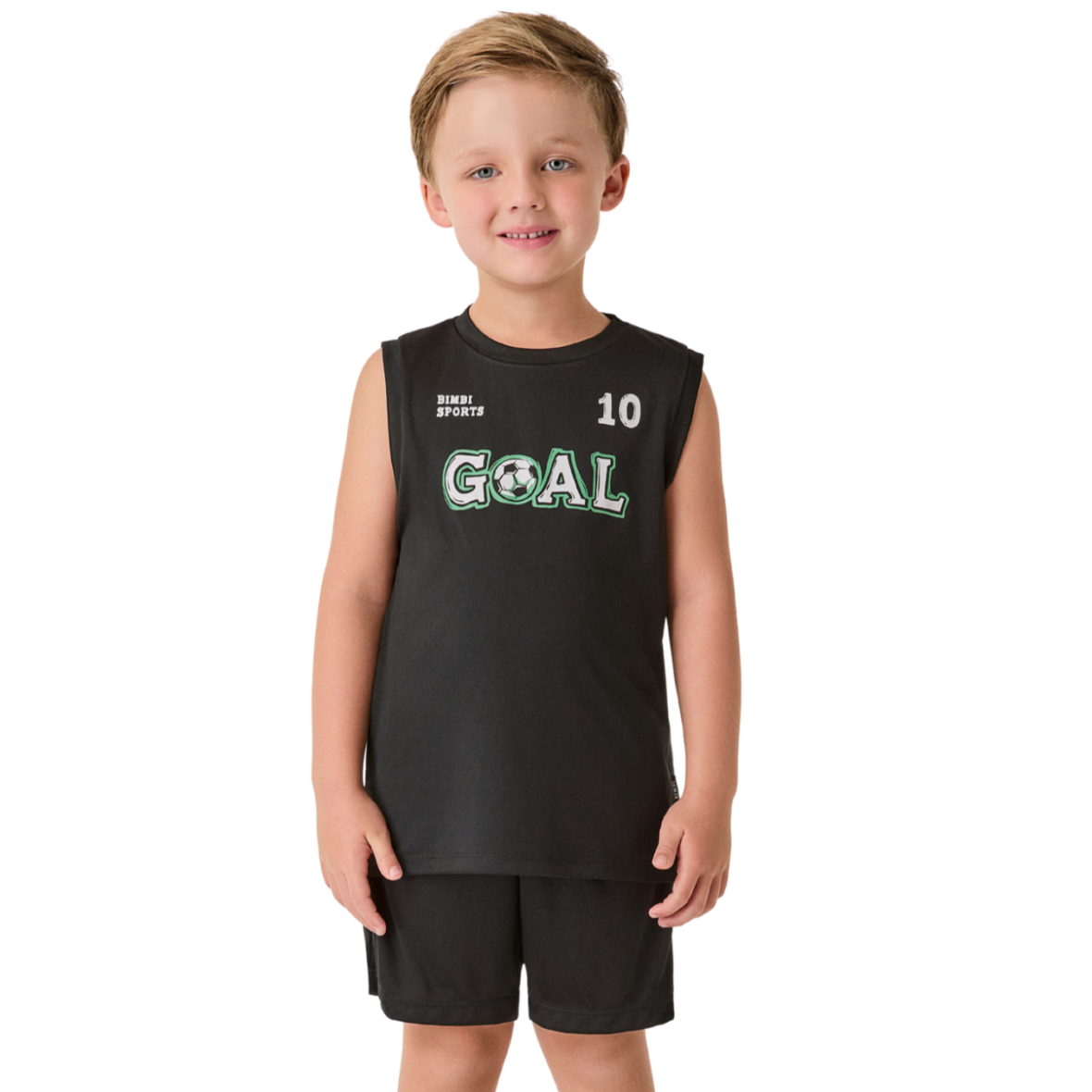 Conjunto Infantil Dryfit Goal Preto Bimbi
