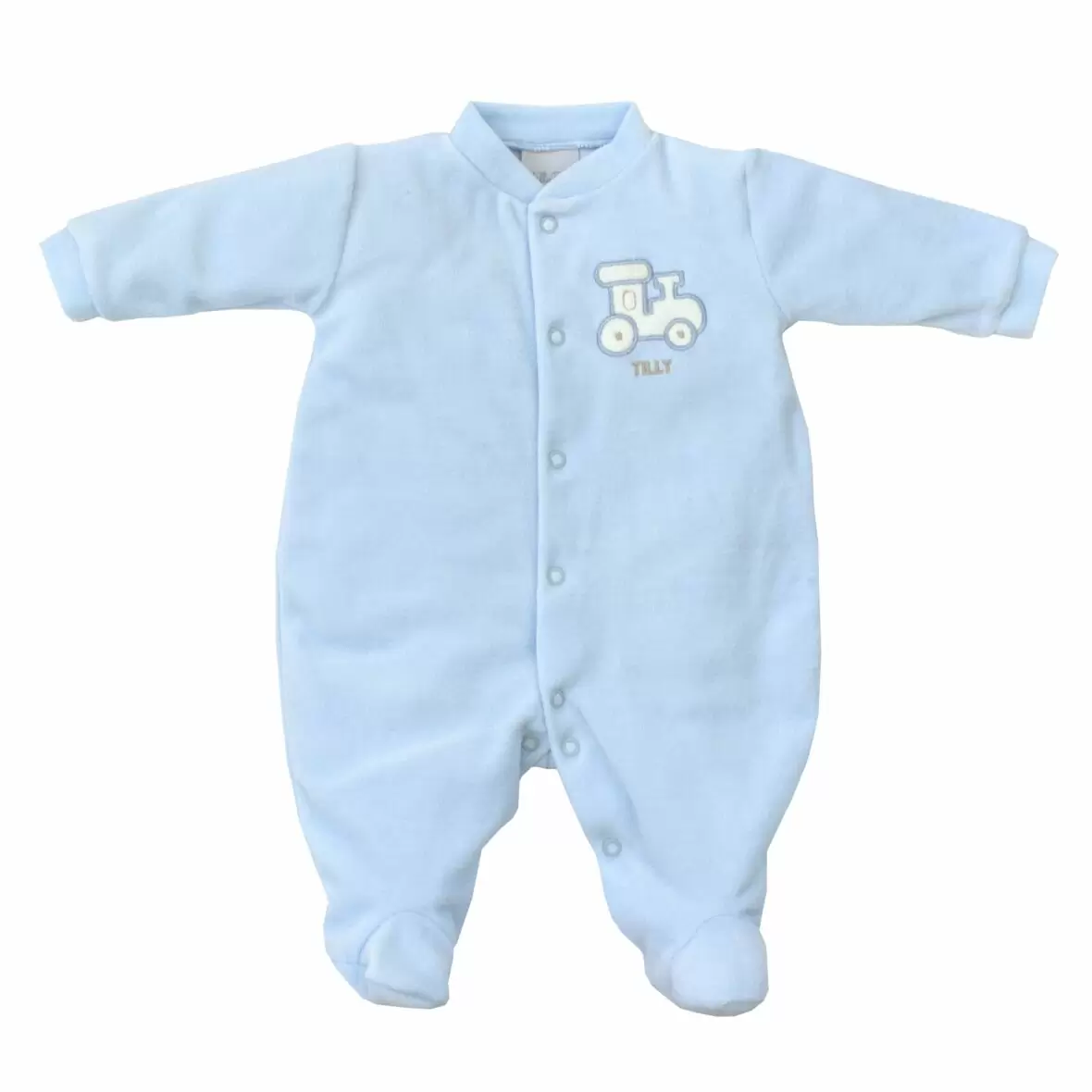 Macacão Longo Masculino Trenzinho Tilly Baby
