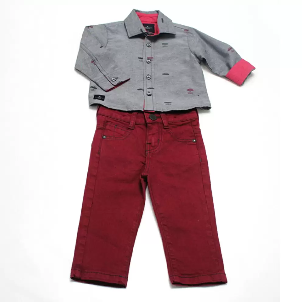 Conjunto Infantil Masculino Carros Banana Danger