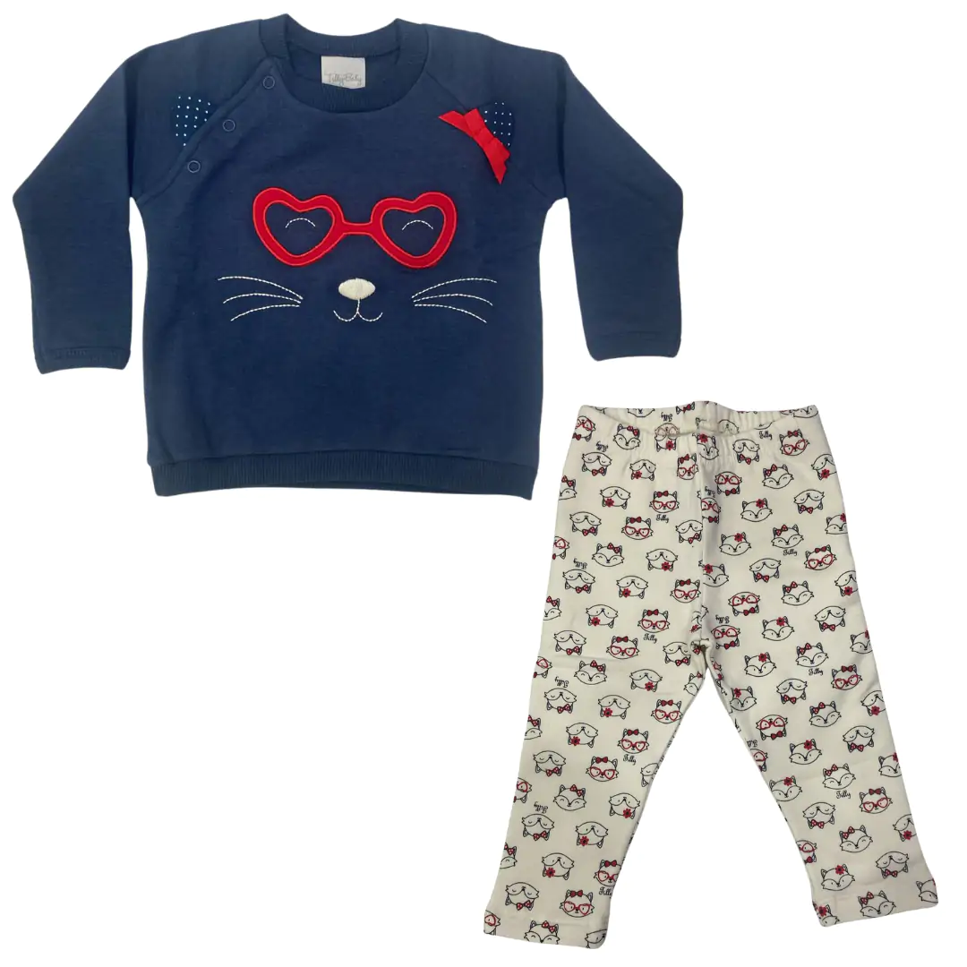 Conjunto Feminino Moletom Raposa Tilly Baby