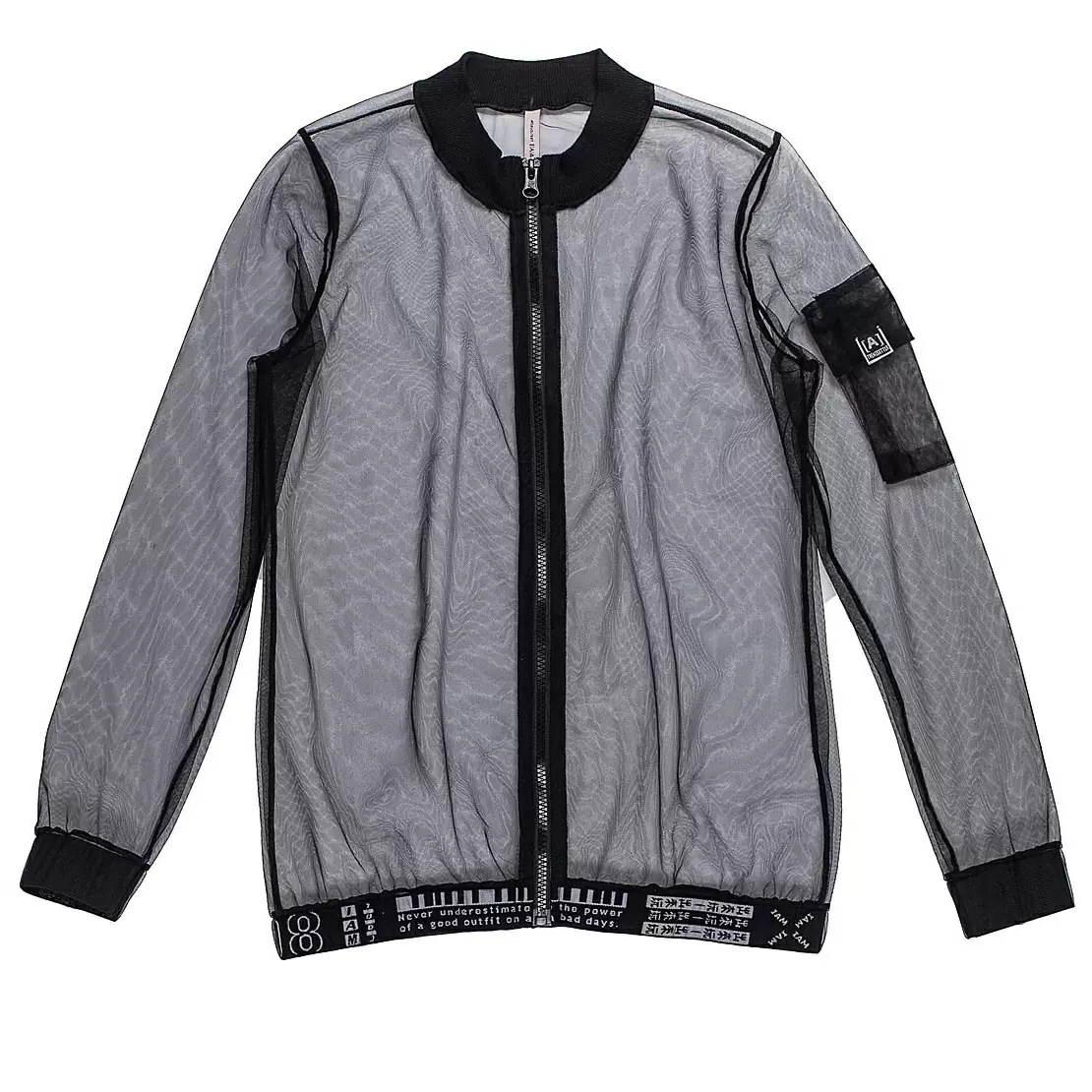 Bomber Juvenil Tule Preto I Am Authoria