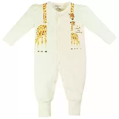 Macacão Bebê Menina Mamãe e Bebê Girafa Grow Up