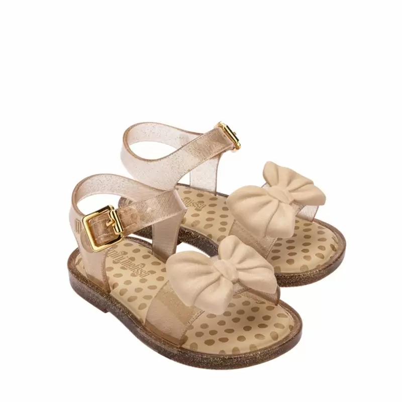 Mini Melissa Mar Sandal Princess Infantil Bege