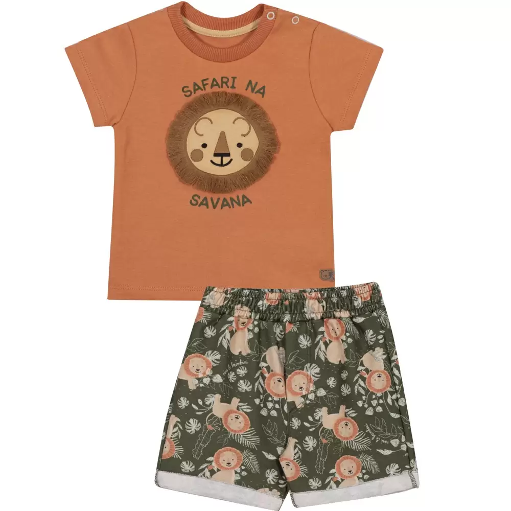 Conjunto Bebê Menino Safari Nini & Bambini