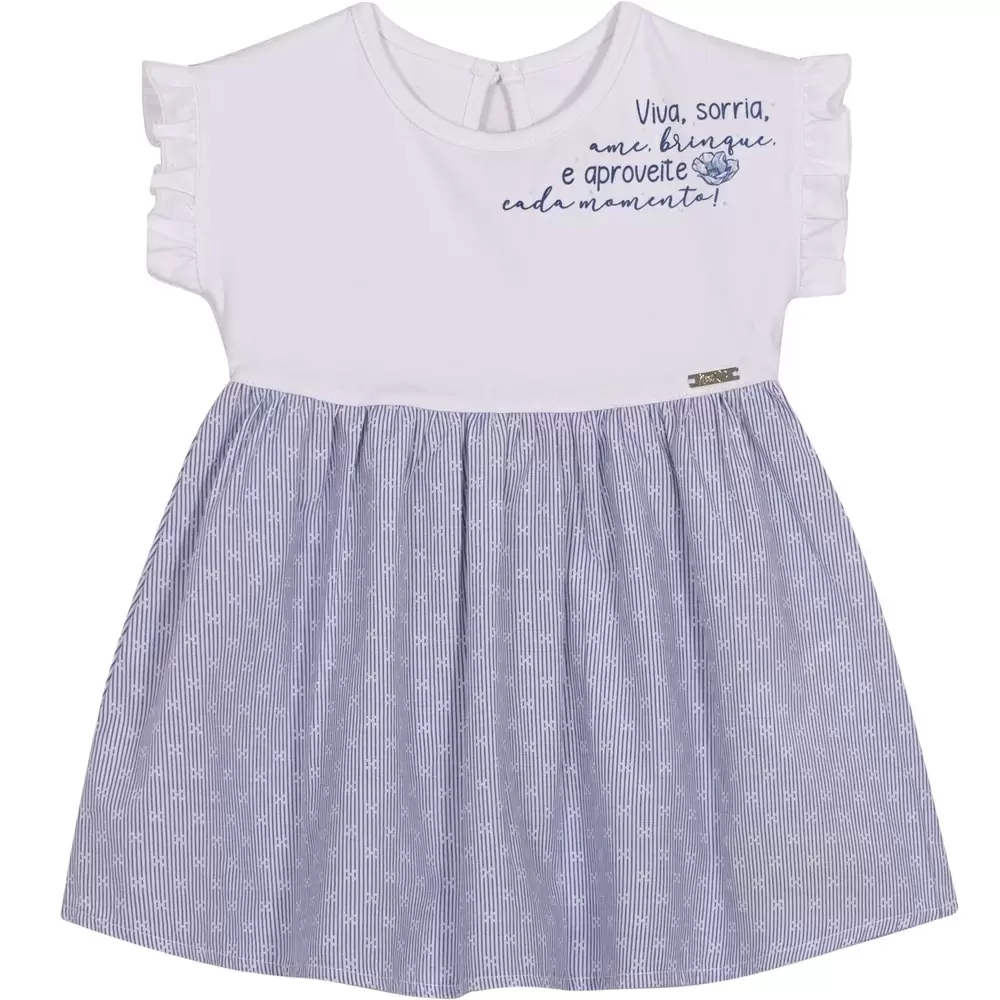 Vestido Bebê Flores e Amores Nini & Bambini