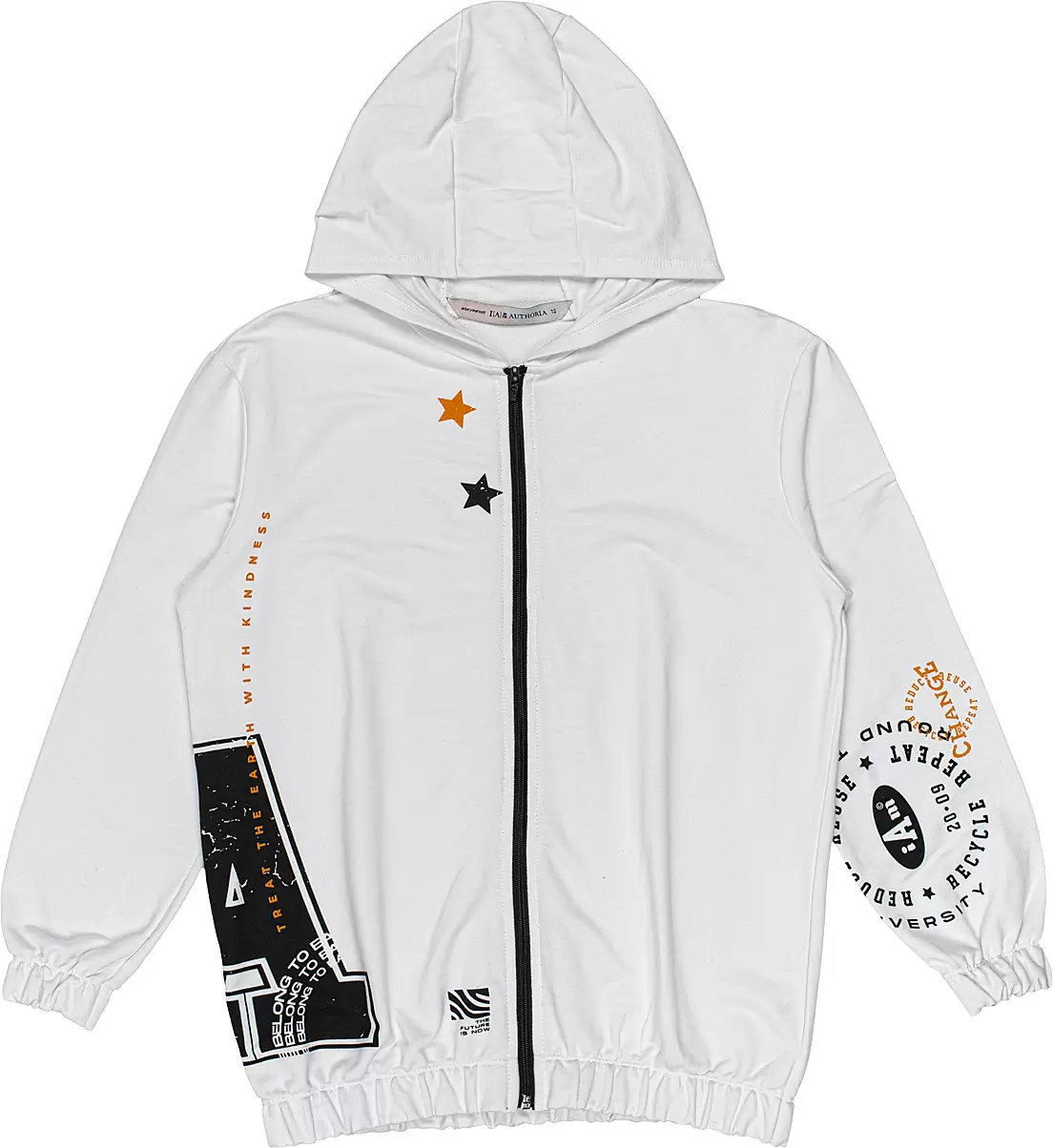 Casaco de Moletom Juvenil Branco I Am Authoria