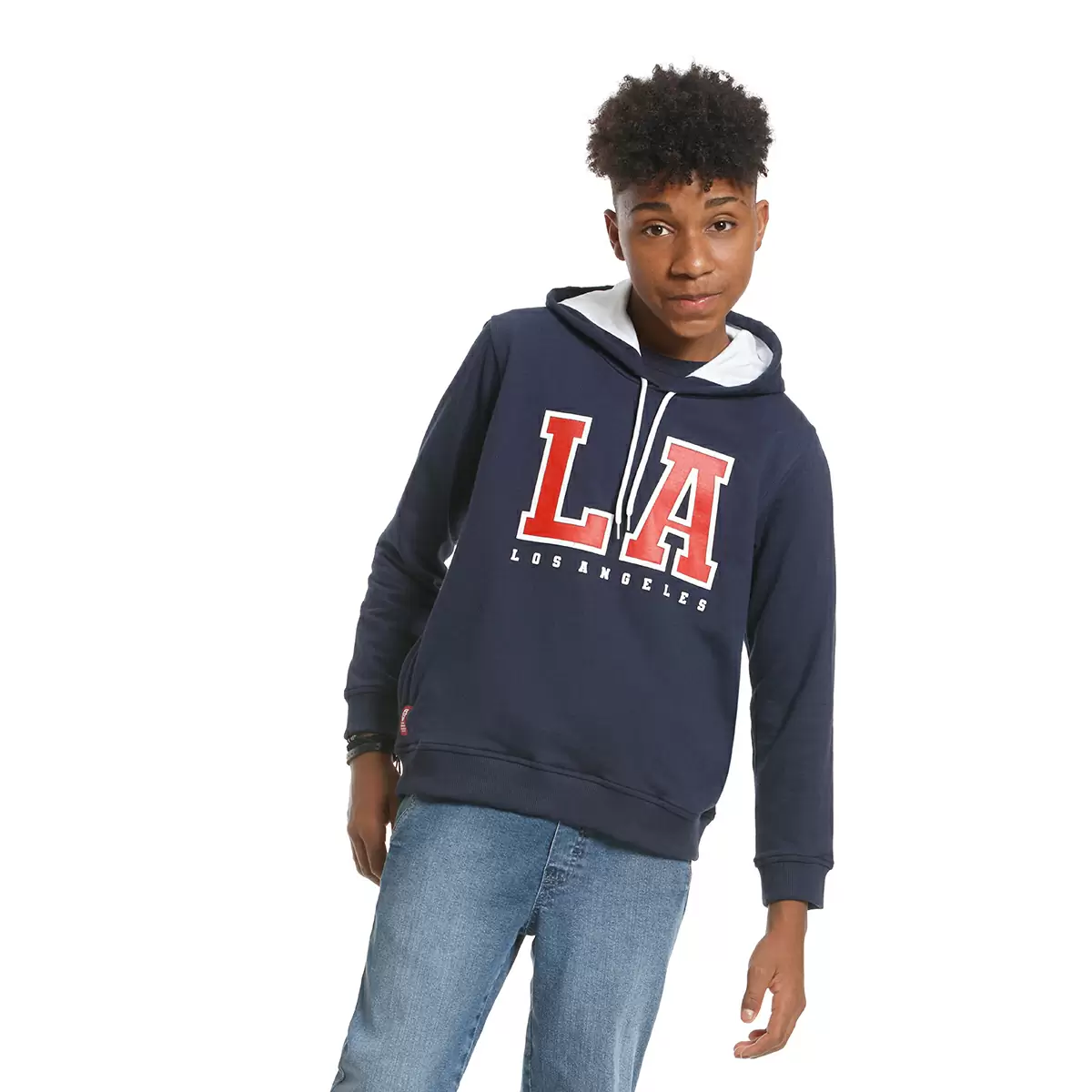 Blusa Juvenil Moletinho com Capuz Los Angeles Banana Danger