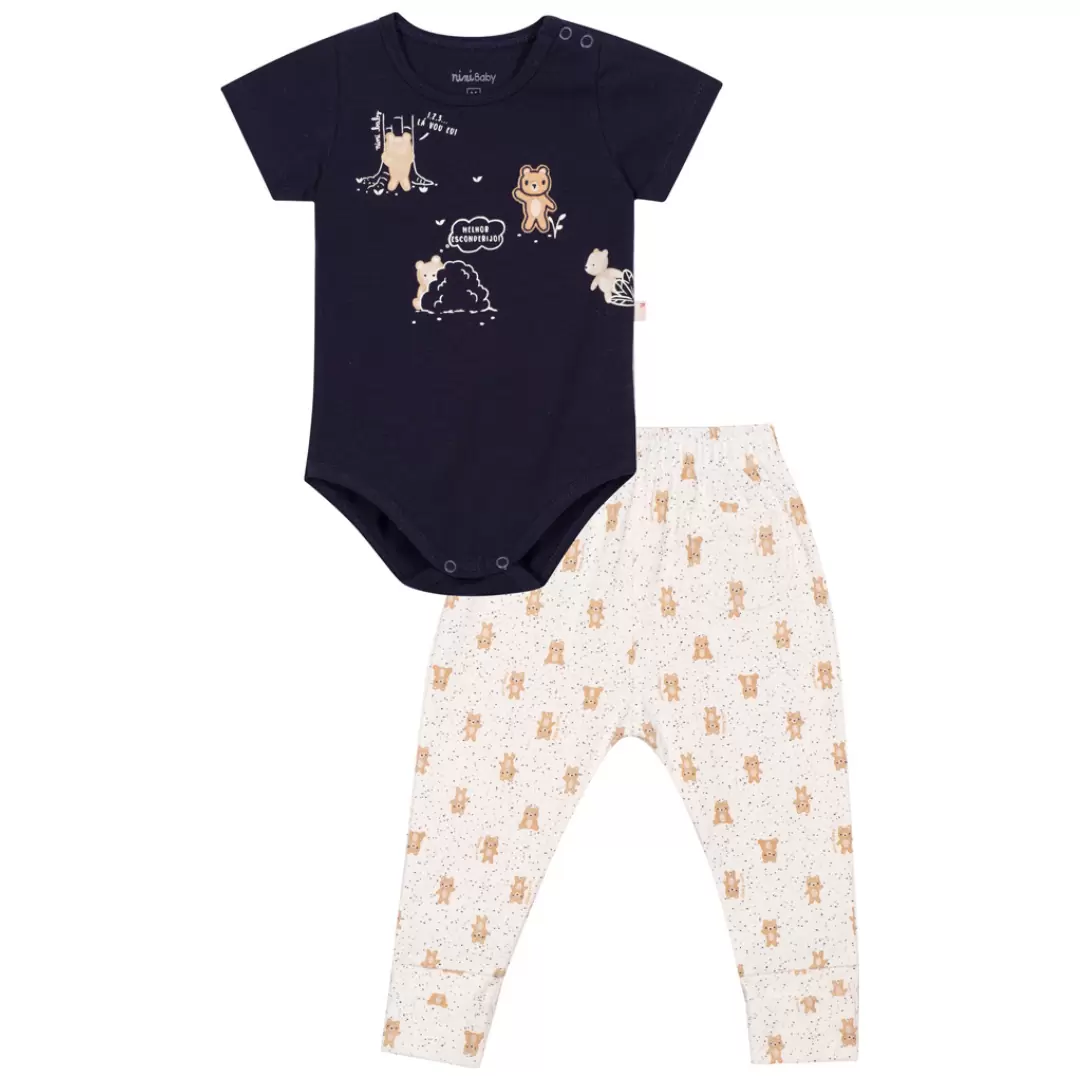 Conjunto Bebê Menino Ursinhos Nini & Bambini