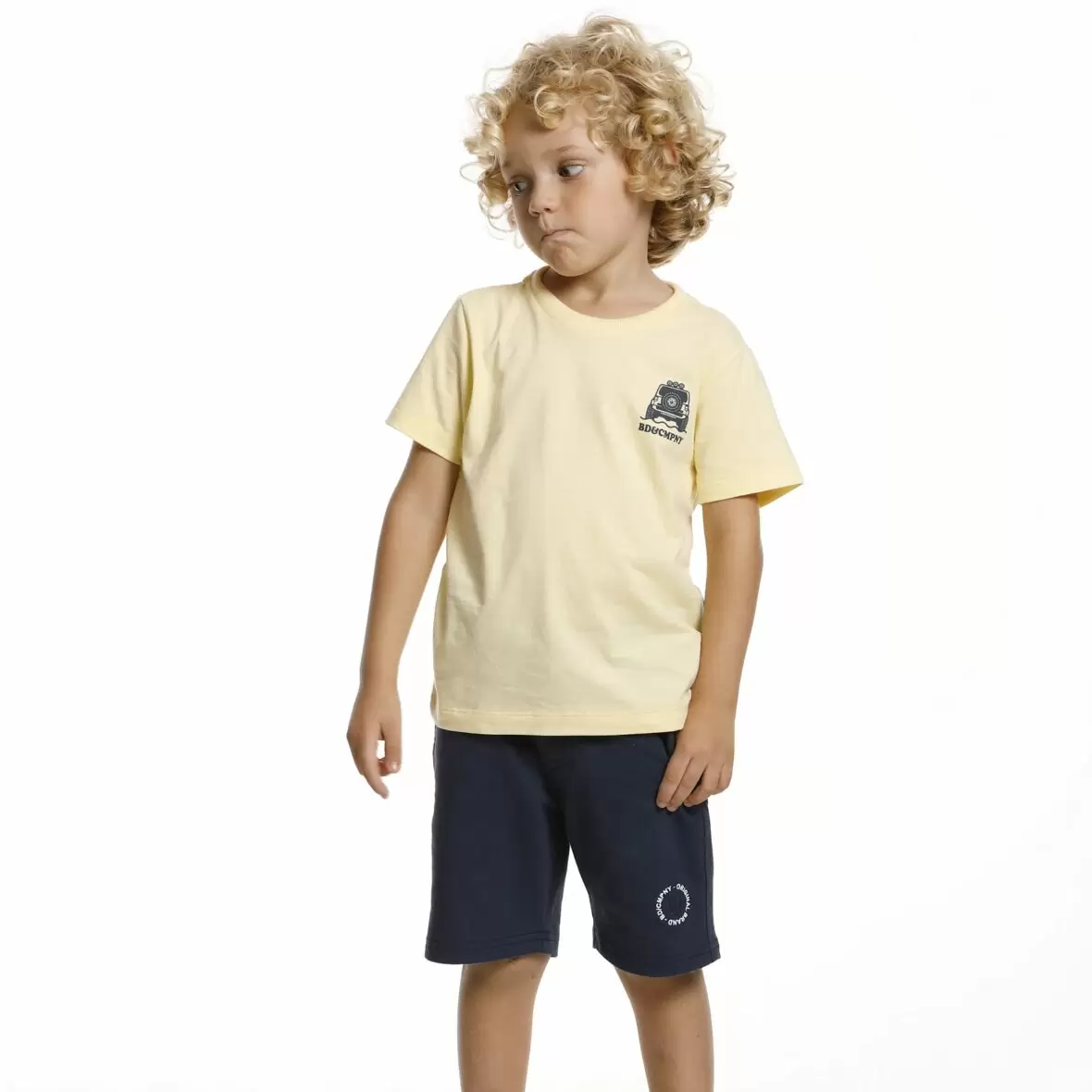 Bermuda Infantil Moletinho Essencial Color Banana Danger